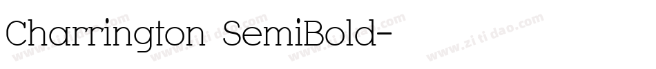 Charrington SemiBold字体转换
